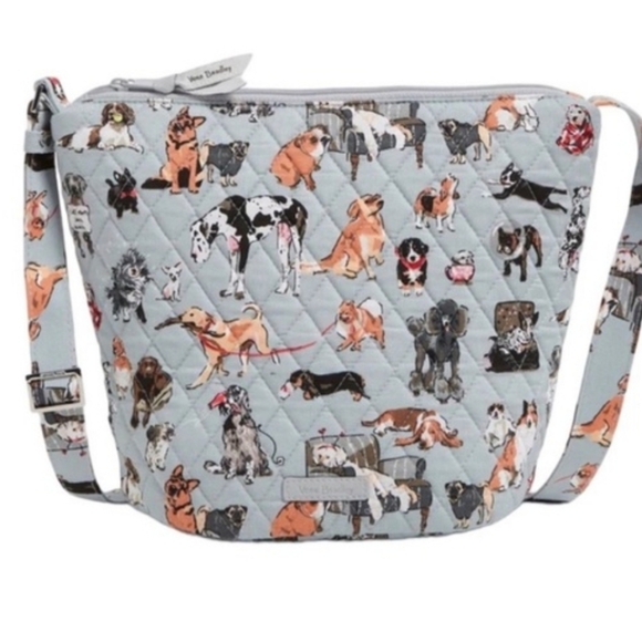 Vera Bradley Handbags - Vera Bradley Dog Show Bucket Crossbody Bag New with tags!